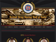 Tablet Screenshot of britishdragracinghof.co.uk